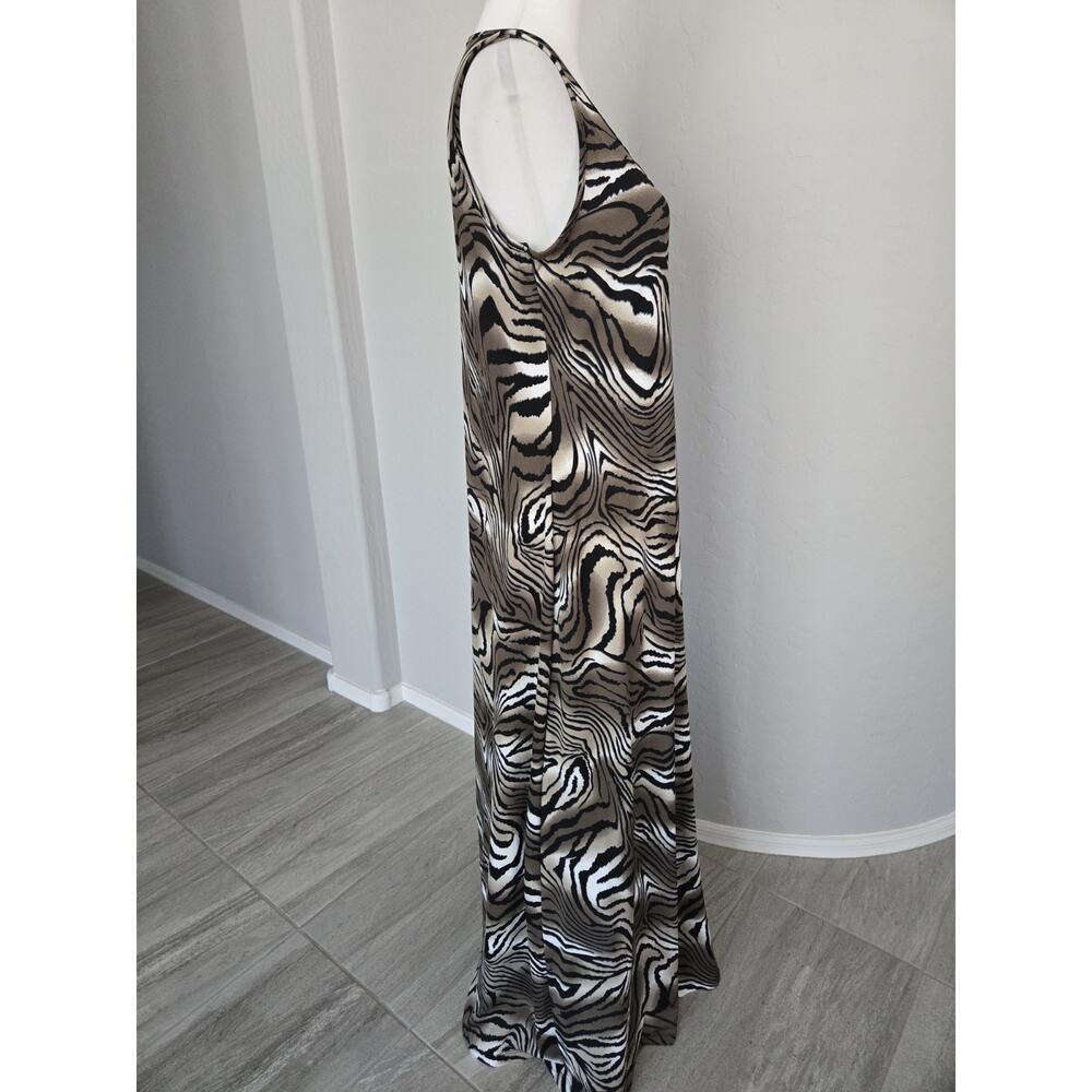 NWT Stretch Animal Print Maxi Tank Dress NY Collection Sz M - New With Tags - Picture 4 of 13